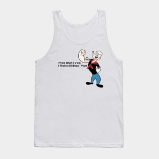 Popeye - He is what he is - Rainbow Tank Top